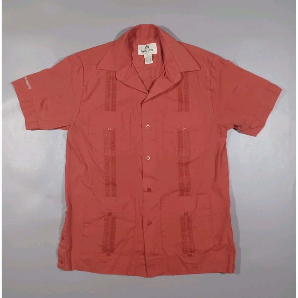 Beerito Shirt Mens Sβ Orange Short Sleeve Button Up Oskar Blues Brewery